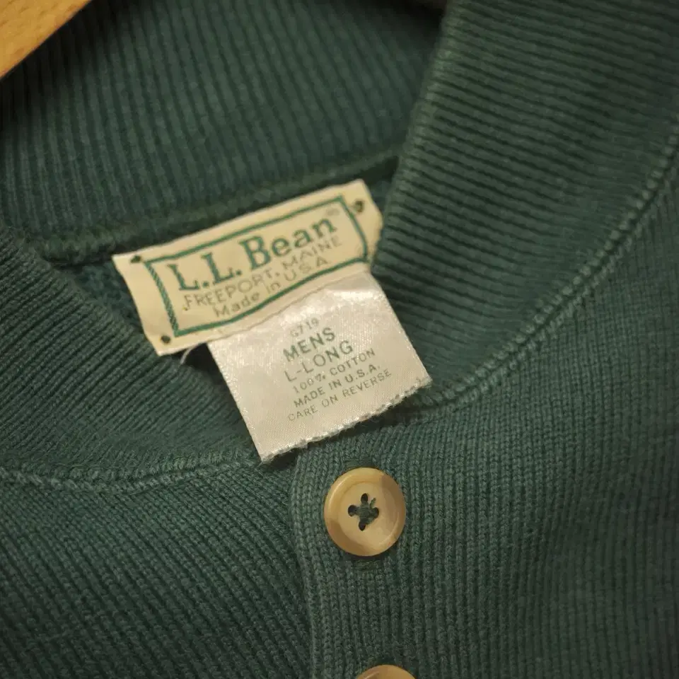 90s L.L. Bean Military Type Cotton Knit