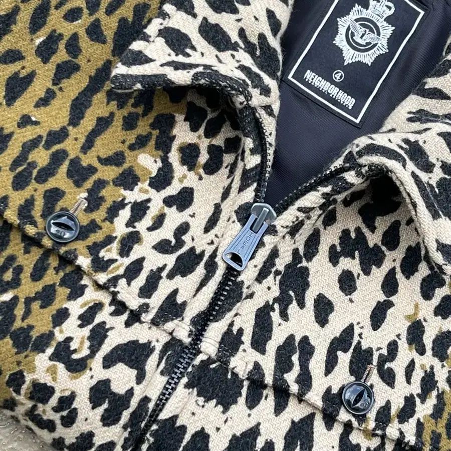 Neighborhood Leopard Wool Jacket