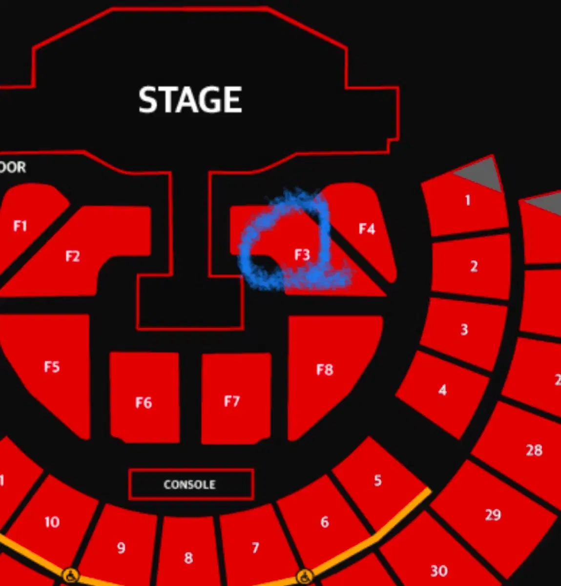 베이비몬스터 콘서트 1/25 F3 8열 연석