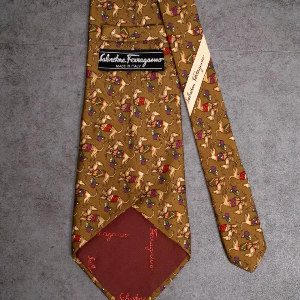 Old Salvatore Ferragamo Silk Tie (9.5)