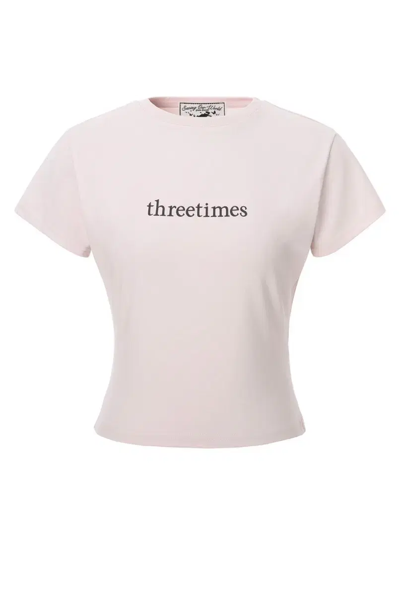 ThreeTimes Classic Logo Tee Pink