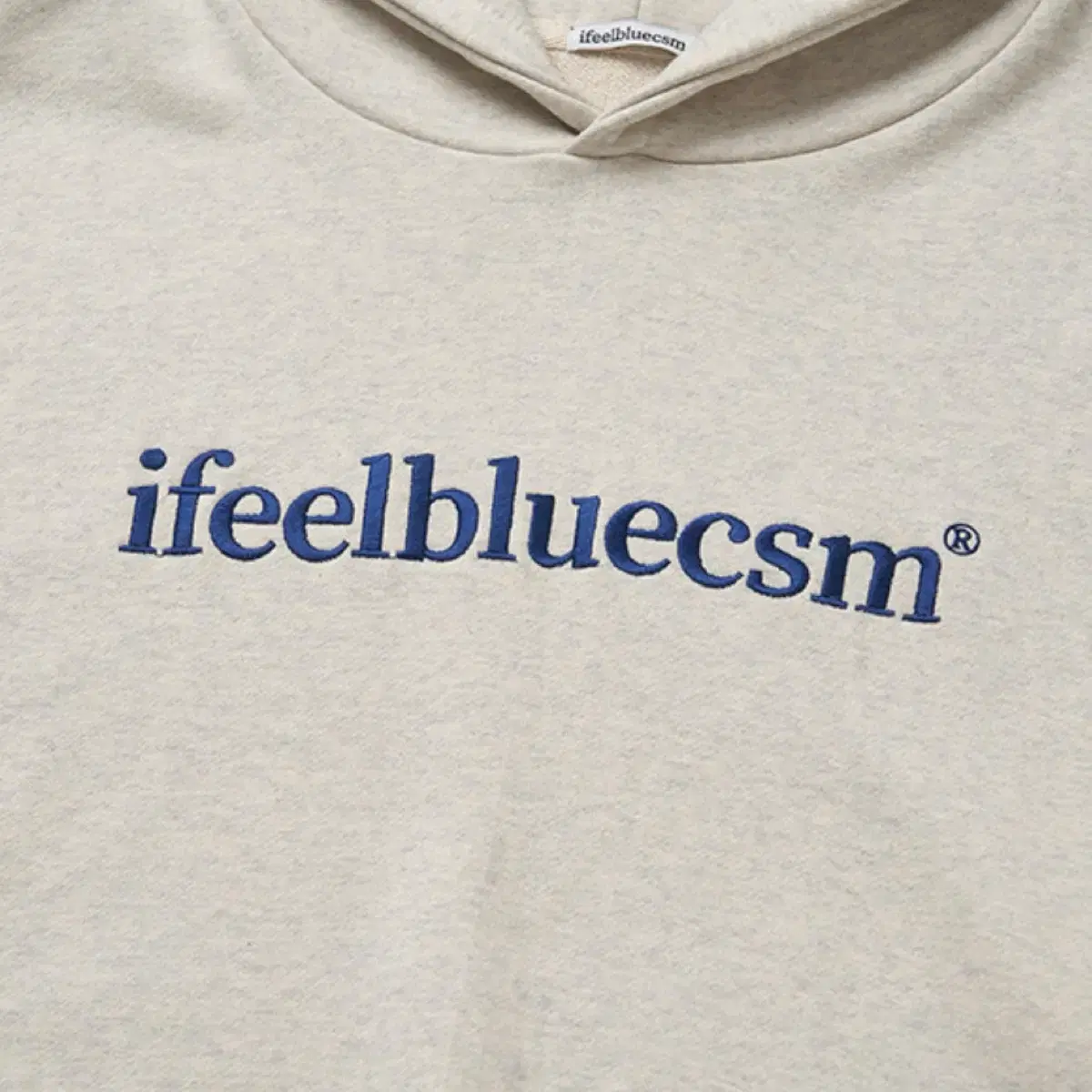 아이필블루씨에스엠 후드티 Ifeelbluecsm Hoodie Oatmea