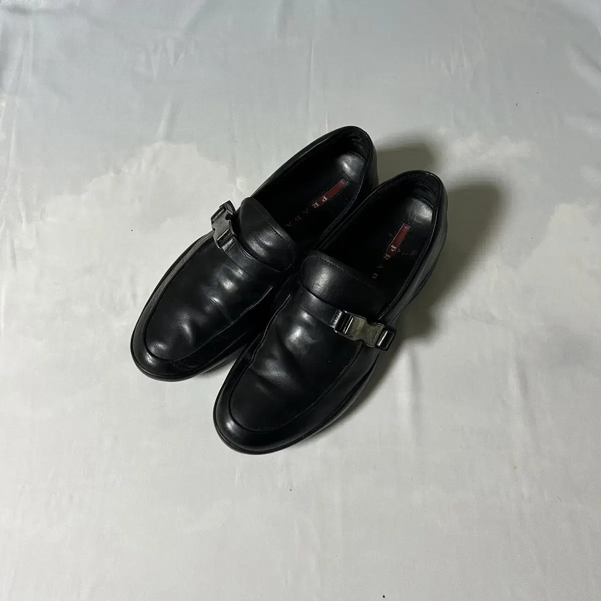 Prada sports buckle slipon loafer