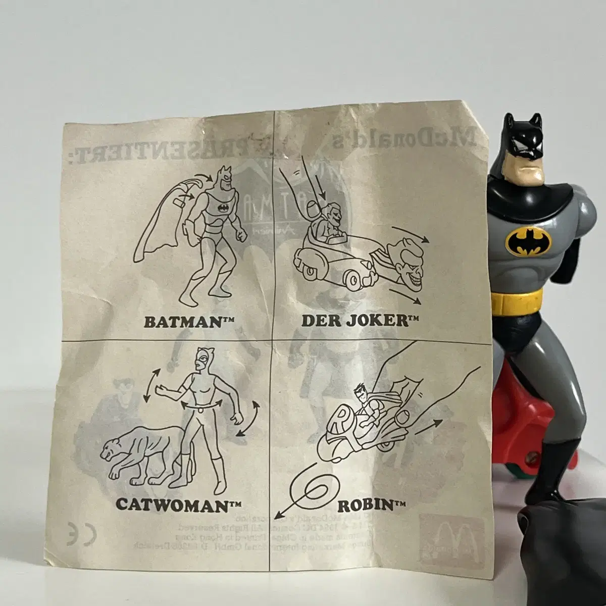 McDonalds "Batman Toy" Full Set 1994년도