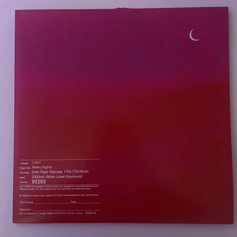 LANY Malibu Nights 레이니 말리부 나이츠 lp 판매해요