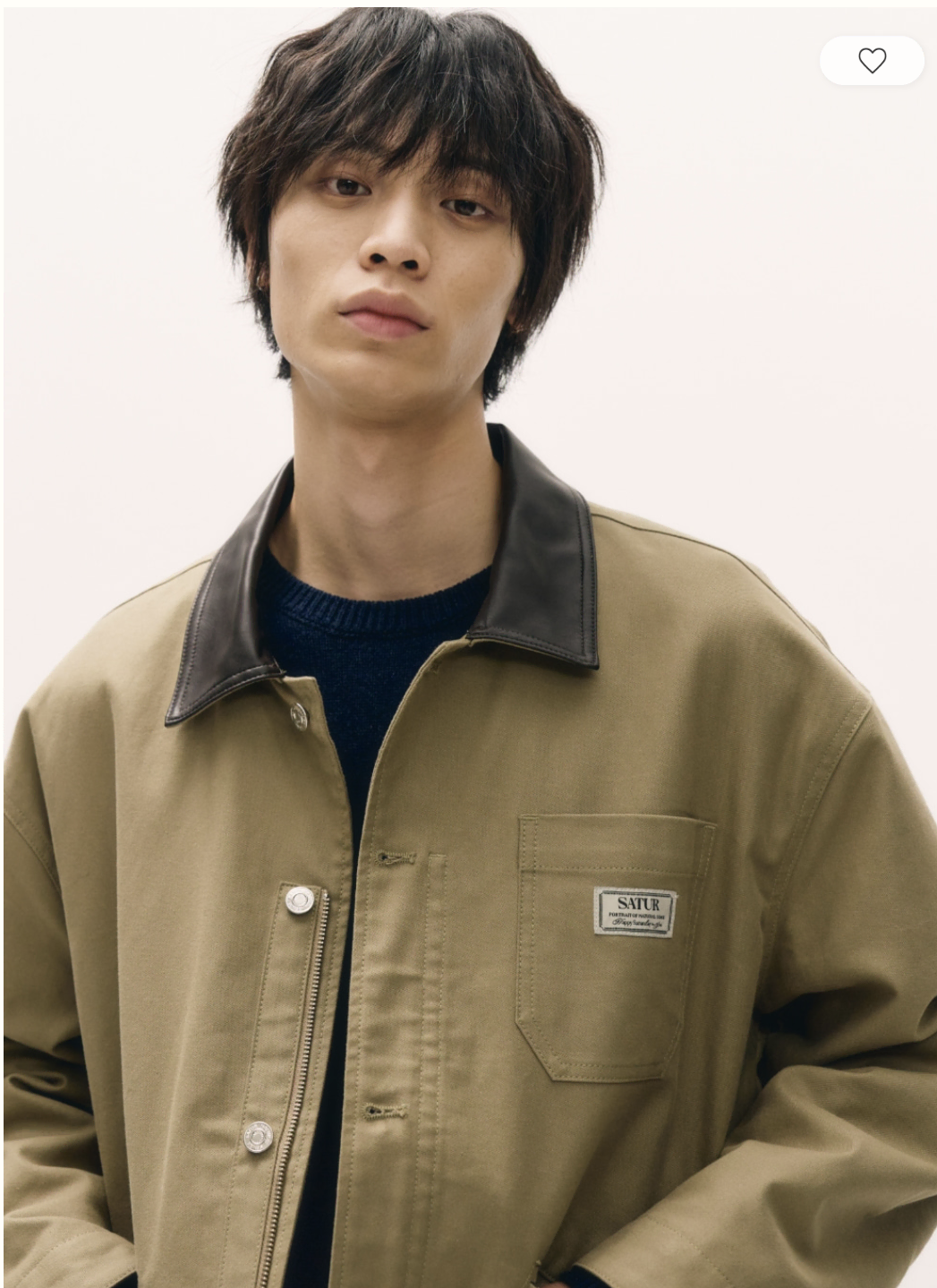 (세터)Cotton Work Jacket - Beige