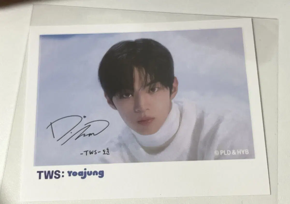 TWS Yoazheng polaroid photocard