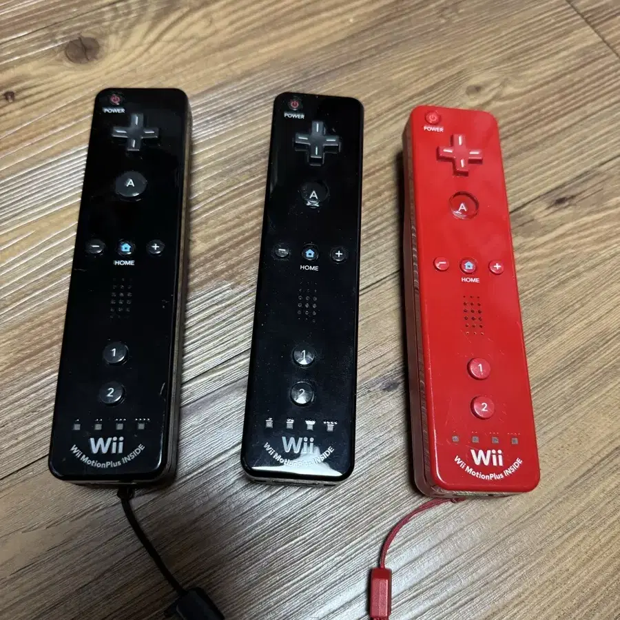 닌텐도 wii 위 리모컨 모션플러스 빨강 정품