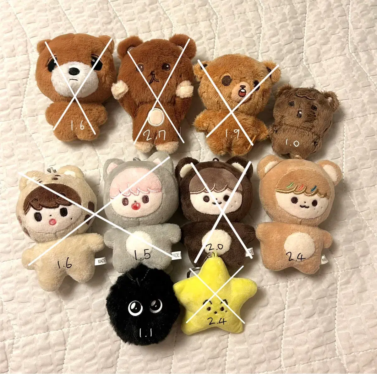 NCT Dream10cmDollsMarkRenjunHaechan Kidz Figures Latte Hyogi BearHyogi Decoration