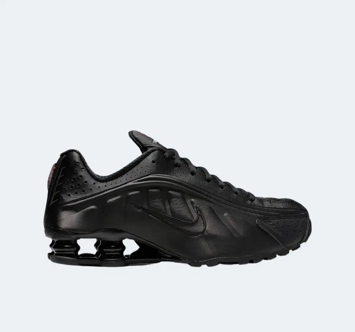 [w270] nike shox r4 black