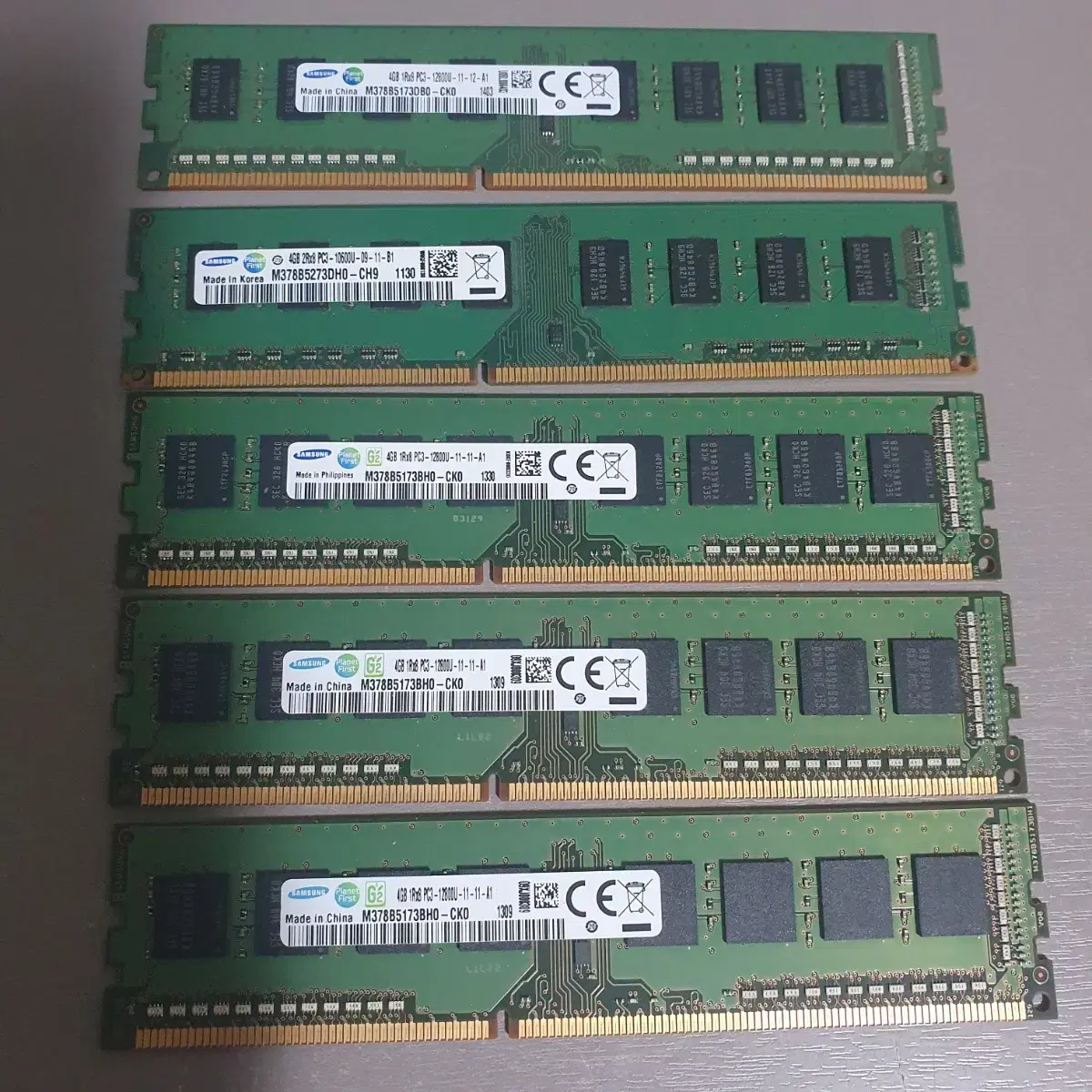 삼성 ddr3 pc3 ram 메모리 총 20GB 4GB 램 일괄