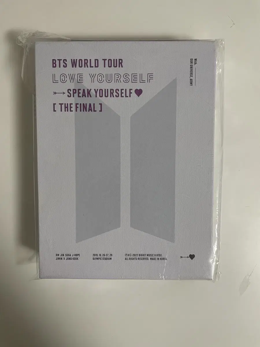 (미개봉 새것) 방탄 럽셀콘 디비디 미개봉 새것  bts dvd