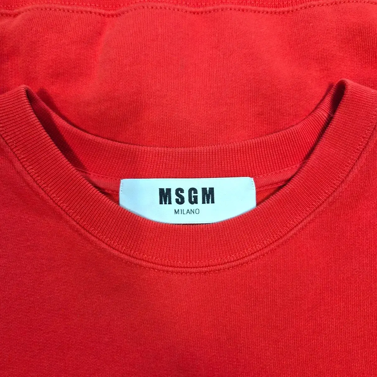 MSGM 오버사이즈 수술백로고 기모맨투맨 A193