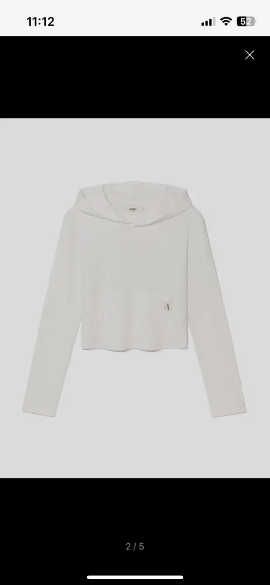 글로니 glowny G comfort hoodie (white) s