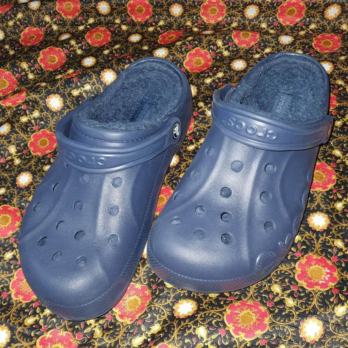 크록스방한샌들 CROCS FLEECE 260(M8W10)네이비