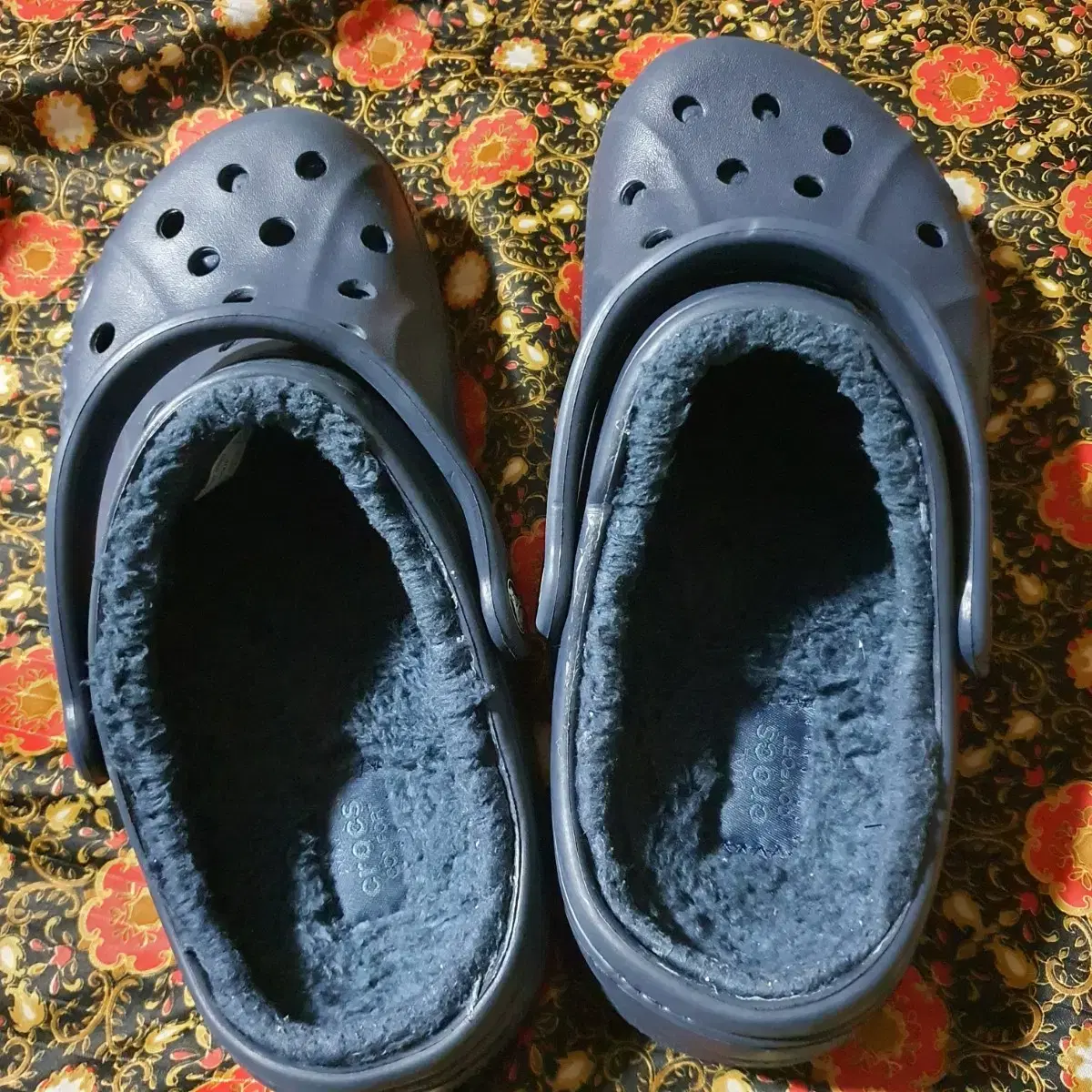 크록스 기모 방한샌들 CROCS FLEECE 260(M8W10)네이비