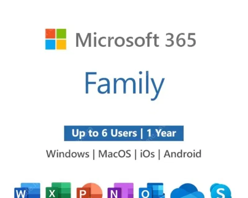 오피스 365 패밀리 공유 1년(원드라이브 1테라 포함)