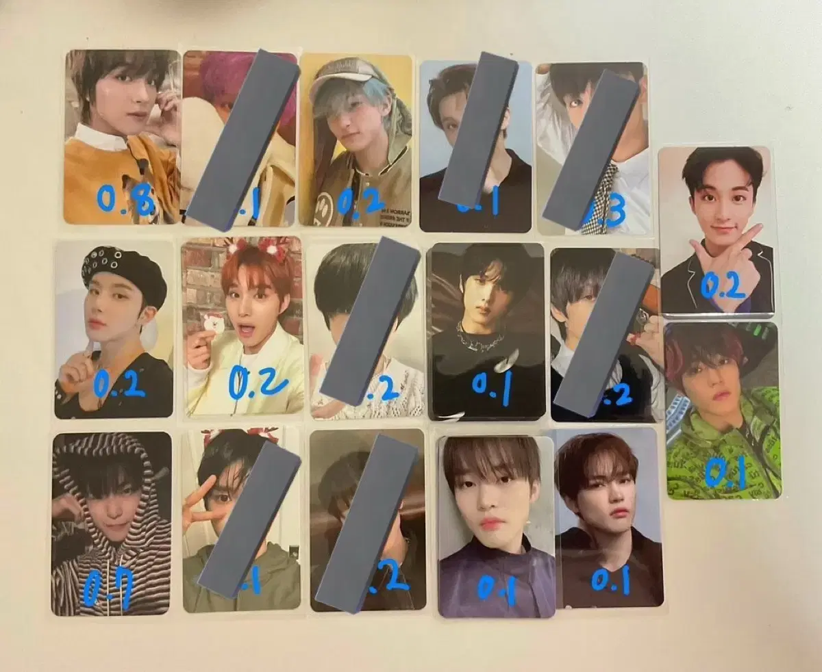 nct dream 127 photocard haechan mark doyoung jungwoo jisung chenle jaemin taeyong