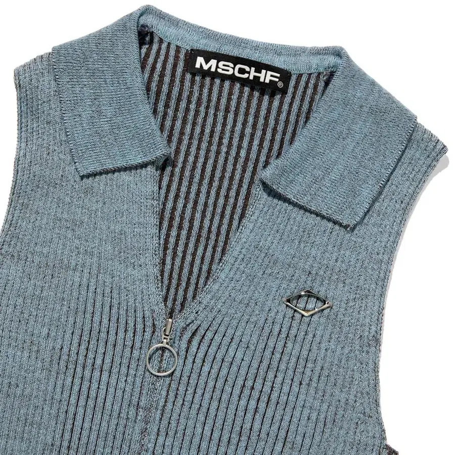 미스치프 Knitted two tone sleeveless