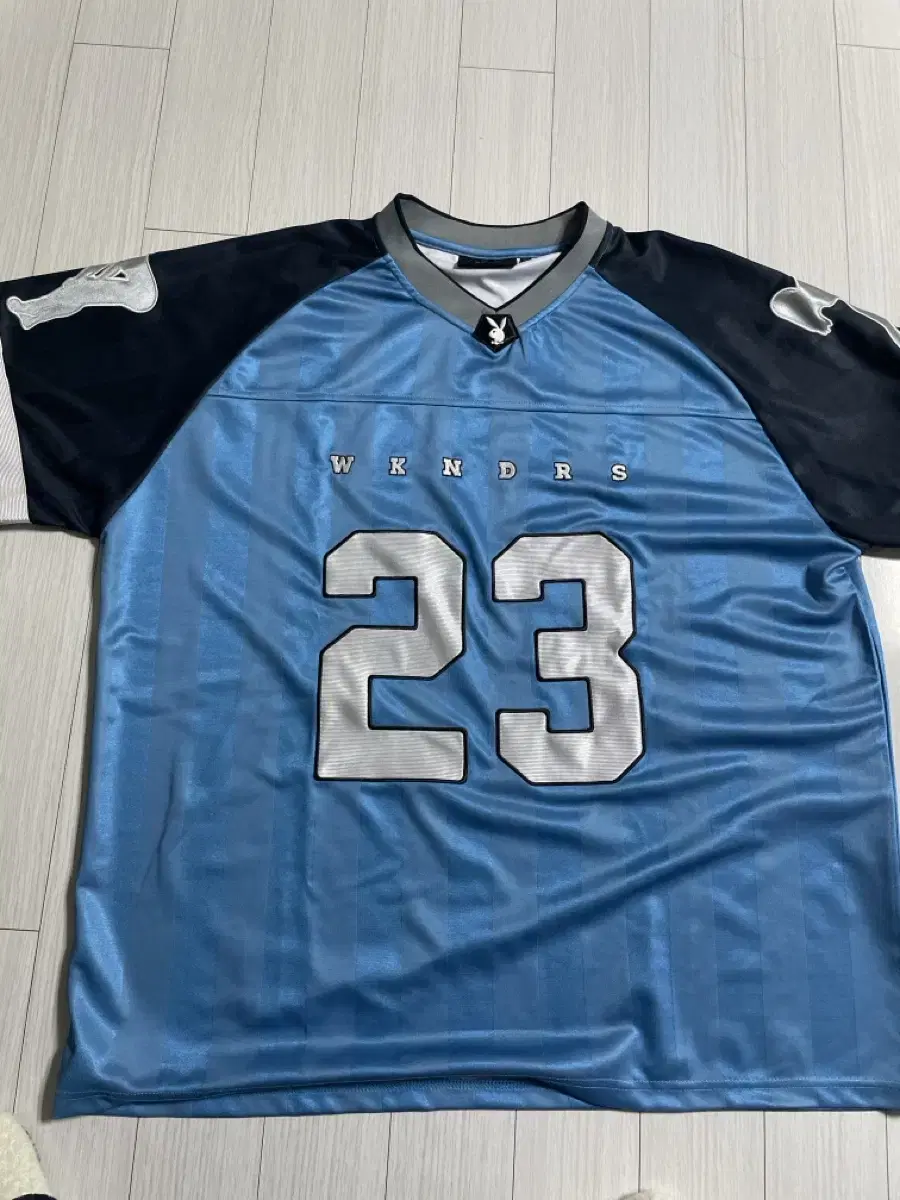 Wkndrs 위캔더스 FOOTBALL JERSEY BLUE