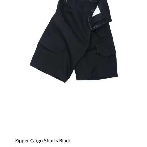 [M] Yiyae zipper cargo shorts black