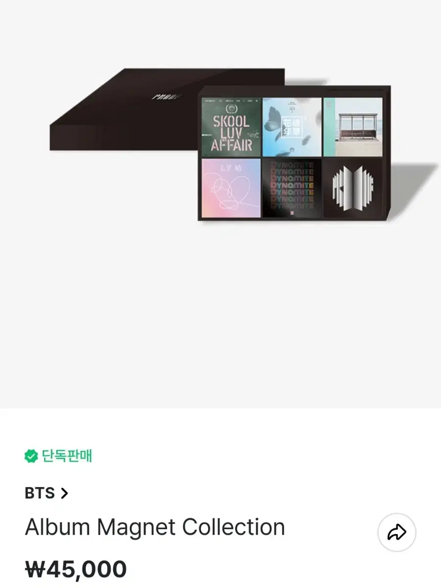 BTS Proof album Magnet Set