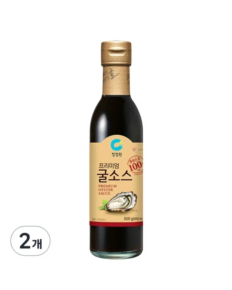 무료배송))청정원 프리미엄 굴소스, 500g, 2개