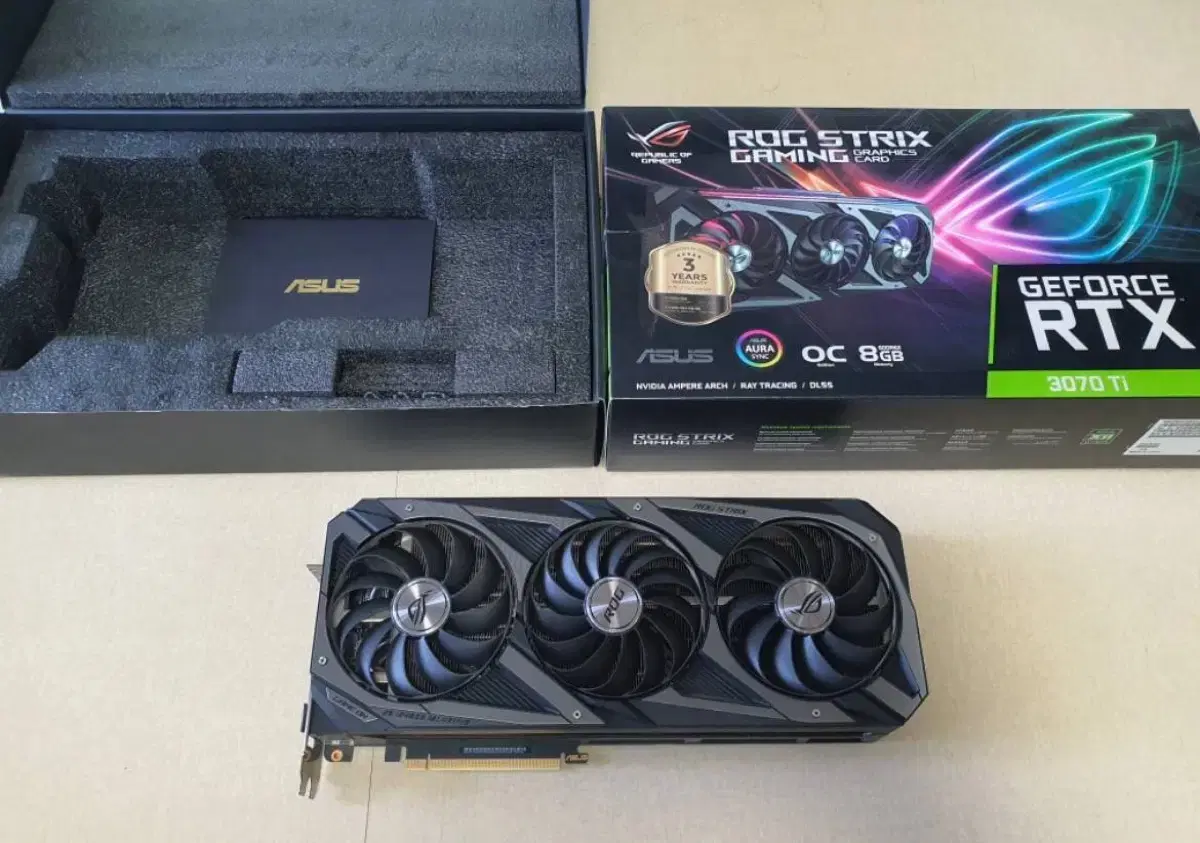 그래픽카드 판매 rtx 3070ti ASUS ROG STRIX