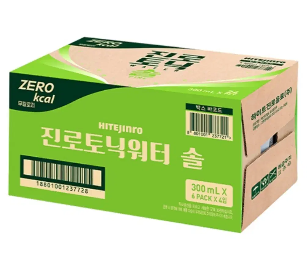 하이트진로 토닉워터 제로 솔 300ml 24개