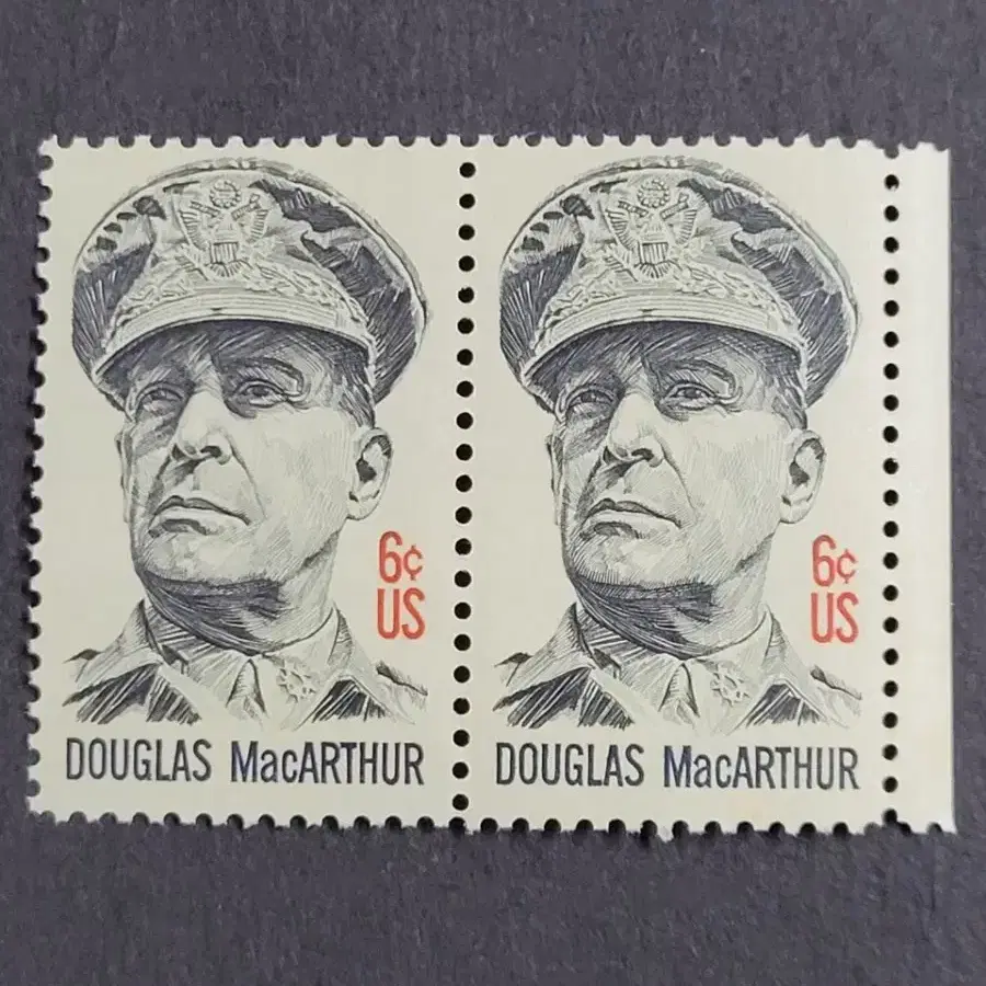 (미국우표)1971년 맥아더장군 기념우표 2장DOUGLAS MacART