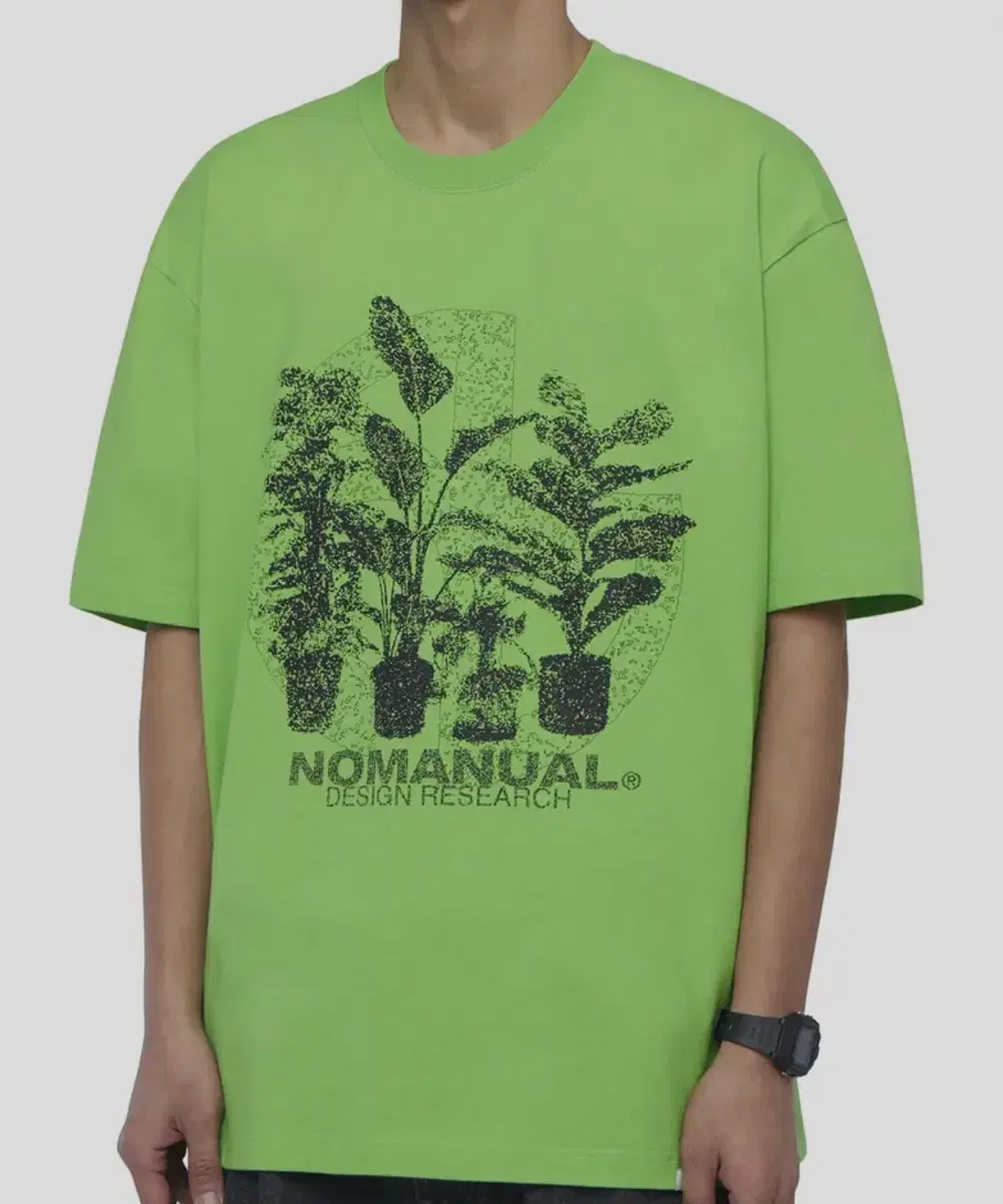 NOMANUAL P.P T-SHIRT-LIGHT GREEN (M)