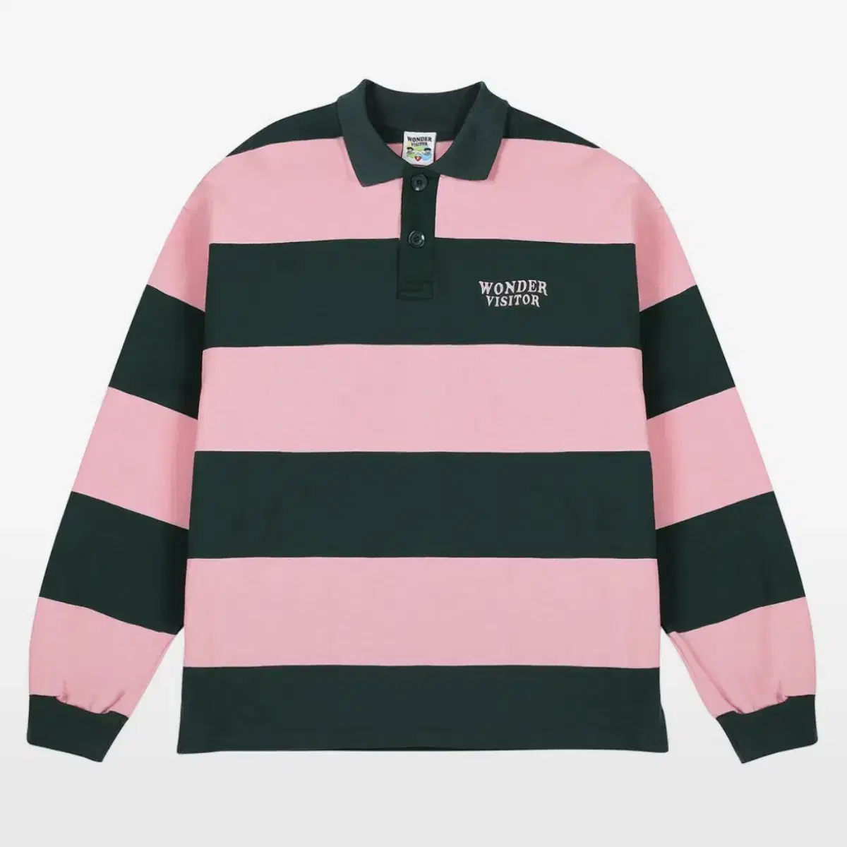 윈더비지터 Logo striped polo