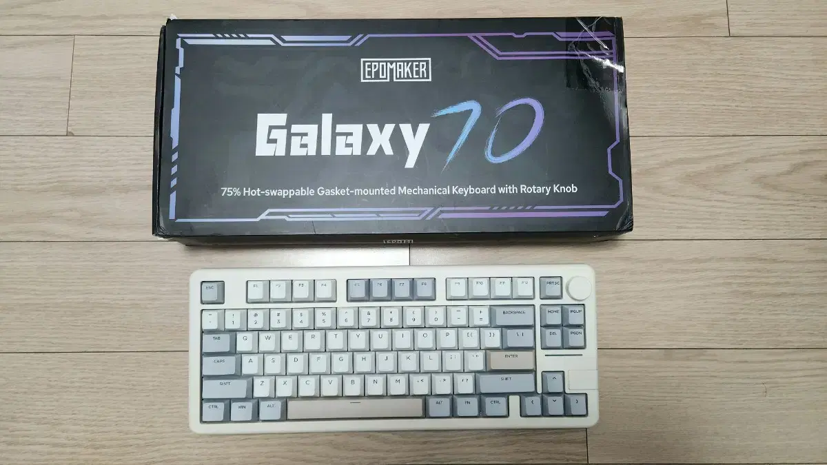 Epomaker Galaxy70 그레이 블러섬 오디세이 스위치