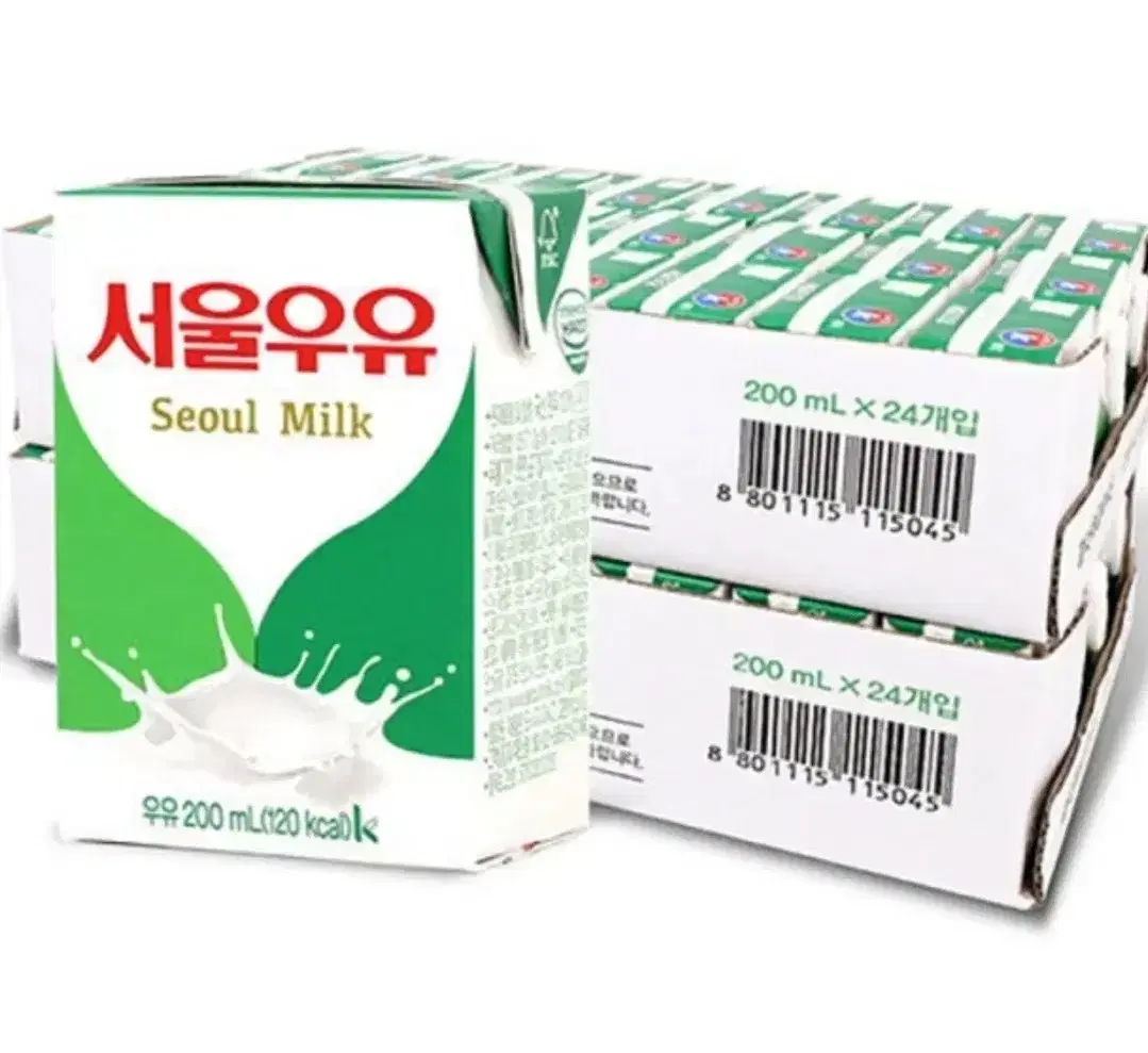 서울우유 흰 멸균 우유 200ml 48개