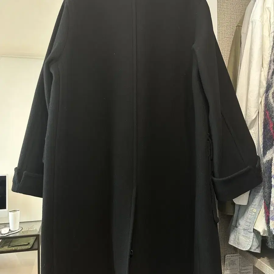 그라프페이퍼 울 멜튼 코트 (1size,black)