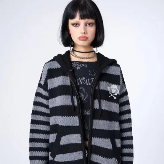 minga london oversized knit zip-up 밍가런던