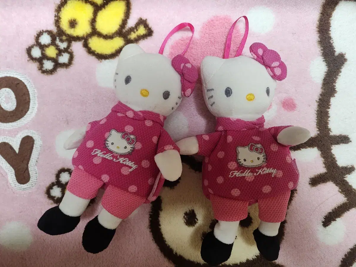 헬로키티 파우치 키링 고전 키티 파우치