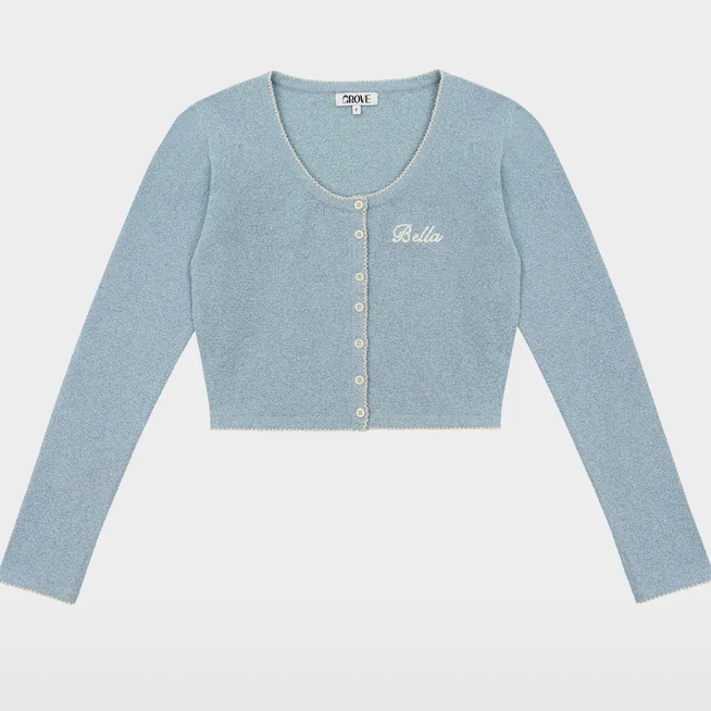 그로브 23SS BELLA CARDIGAN_BLUE