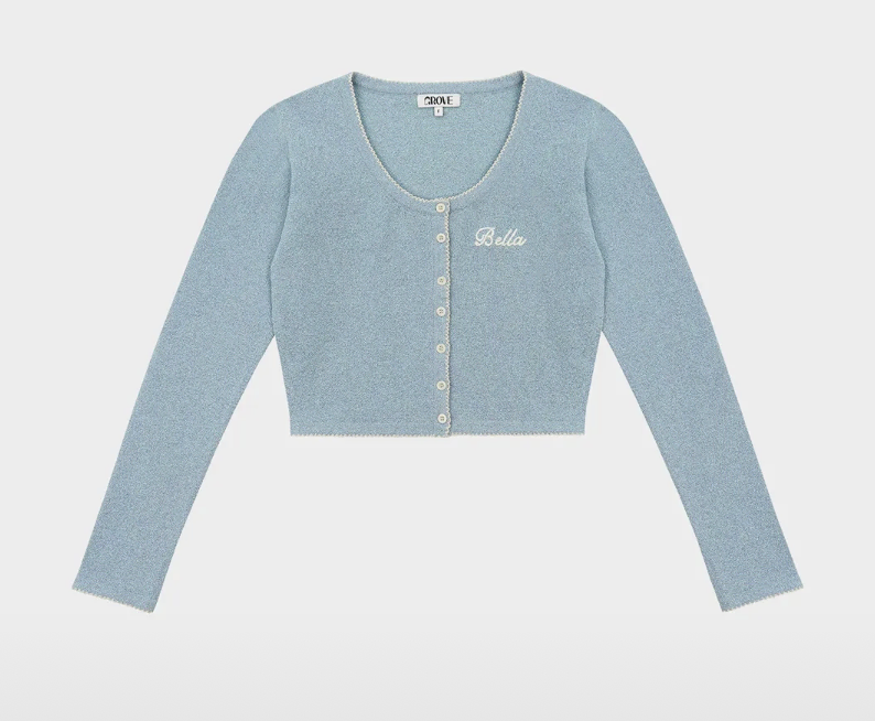 그로브 23SS BELLA CARDIGAN_BLUE