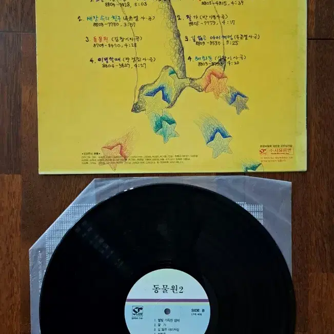 동물원 2집 흐린가을 하늘에 LP