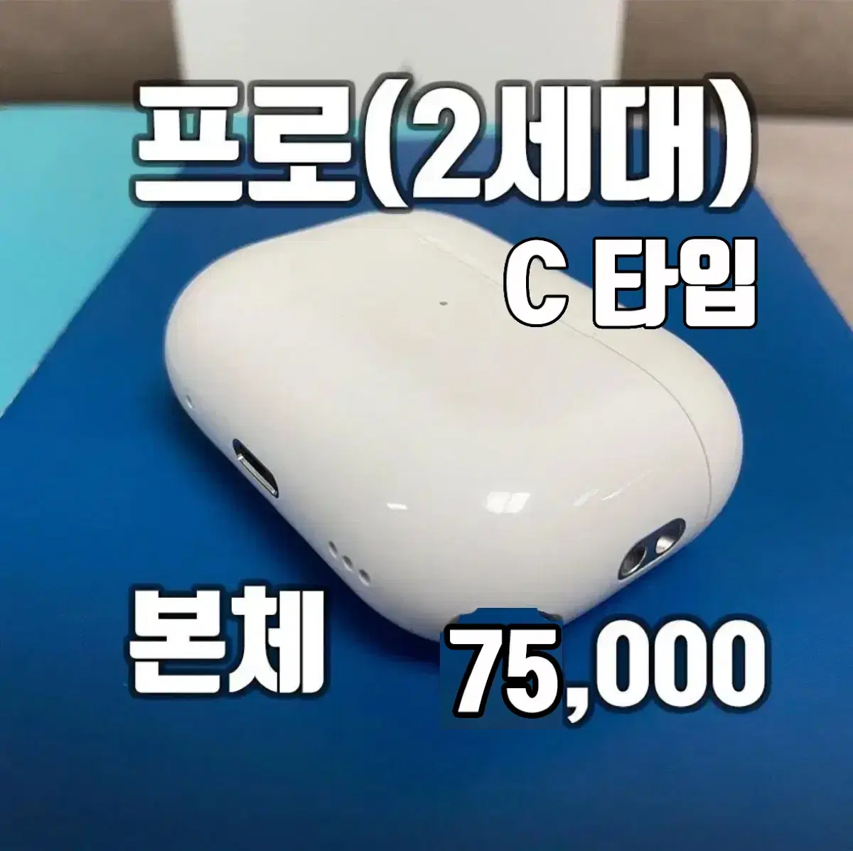 에어팟 프로 2세대 C타입 본체만 팝니다(거의 S급)