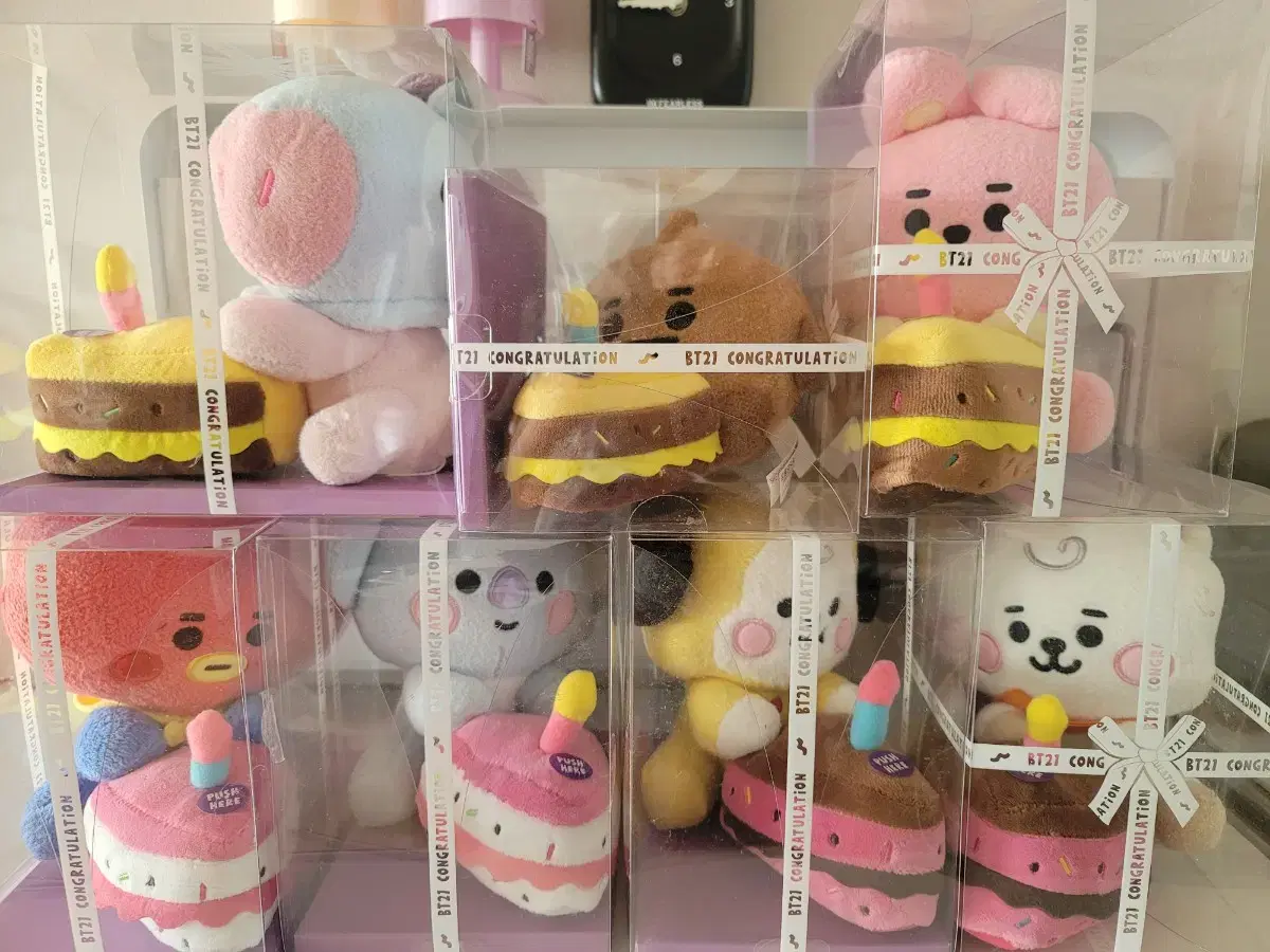 BT21 baby 라이팅 케이크 인형(7개세트)