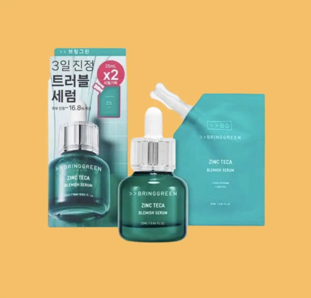 [무료배송] 브링그린 징크테카 트러블 세럼 50ml+25ml