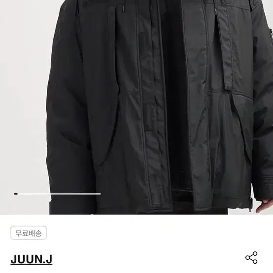 준지 23fw 고어텍스 미드렝스 다운 점퍼 블랙 50