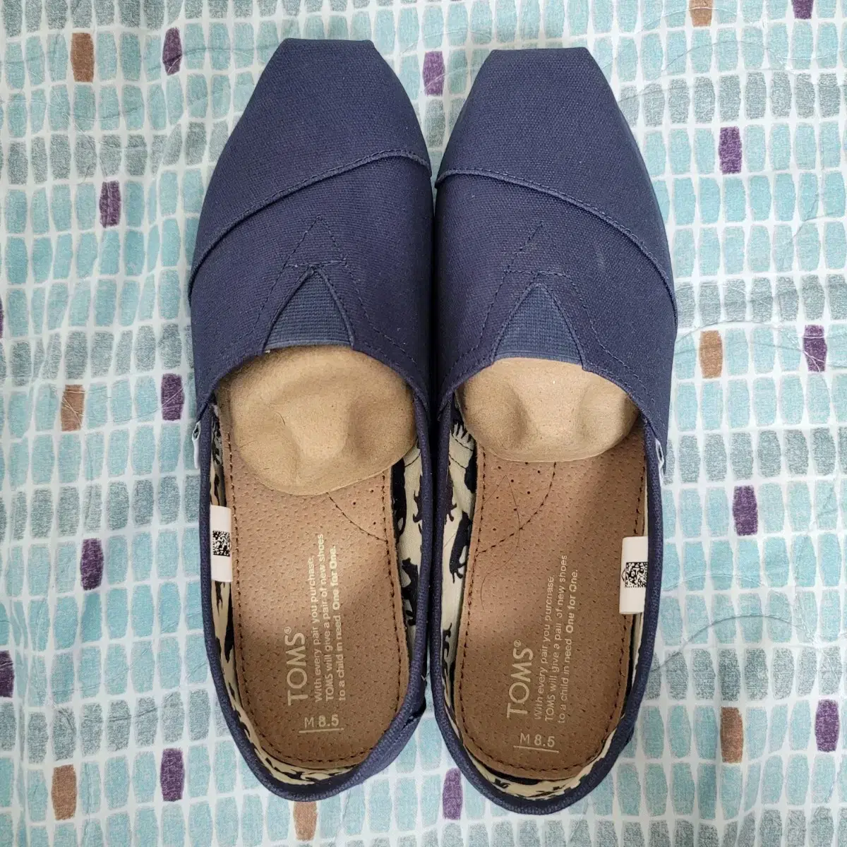 TOMS 탐스 신발 남성 슈즈 네이비 색상 265 미사용