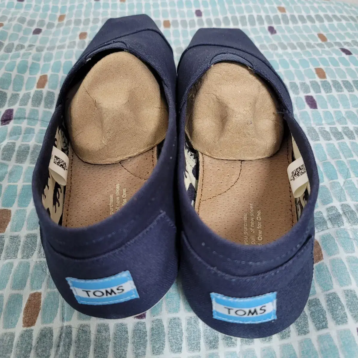 TOMS 탐스 신발 남성 슈즈 네이비 색상 265 미사용