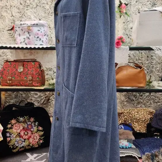 HOUSE COAT 모+마혼방 롱코트