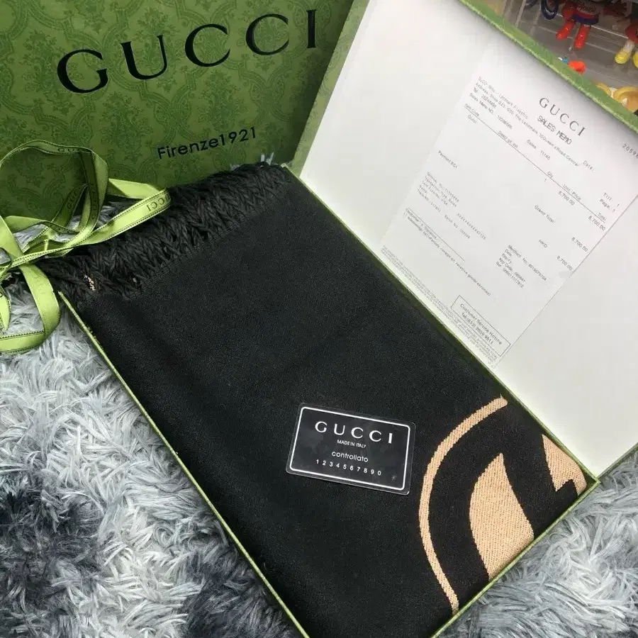 Gucci 구찌 캐시미어머플러 블랙