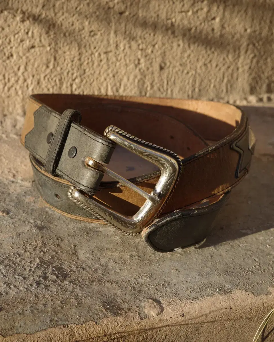 vintage nocona westerm leather belt