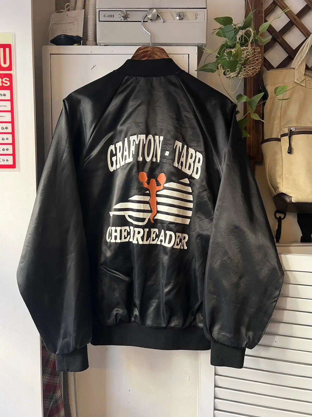 [M]80's Made in USA GRAFTON 치어리더 나일론 바시티